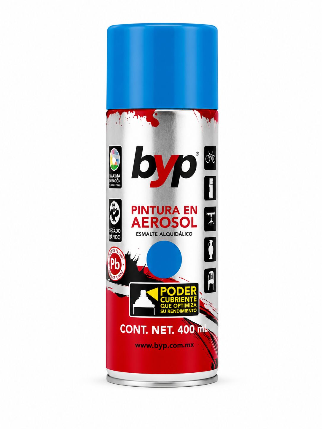 PINTURA AEROSOL AZUL CIELO 400ML BYP